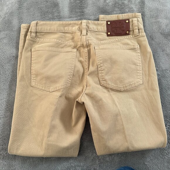 NWT Tory Burch Khaki Pants Cropped Skinny Women's size 27 4 - Picture 9 of 10